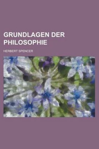 Cover of Grundlagen Der Philosophie