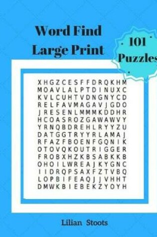 Cover of Word Find Large Print 101 Puzzles Word Games Word Search Travel