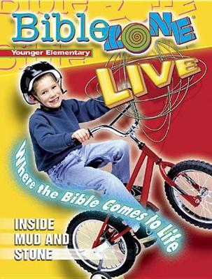 Book cover for Biblezone Live! Younger Elementary Teacher Book Inside Mud and Stone