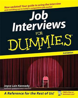 Book cover for Job Interviews for Dummies(r)