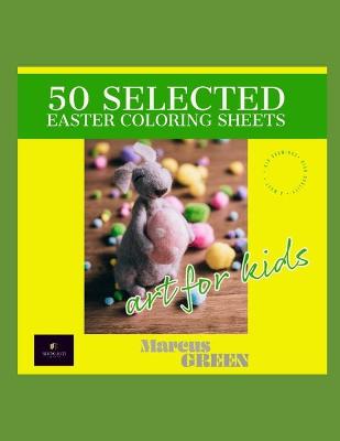 Book cover for 50 selected easter coloring sheets