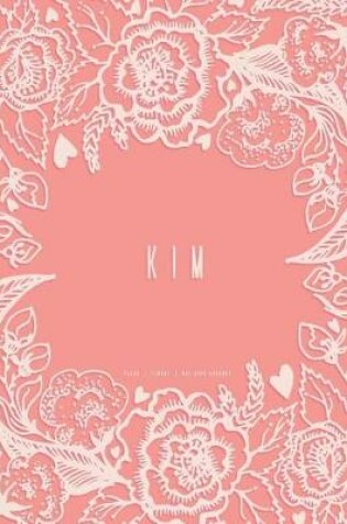 Cover of Kim - Dot Grid Journal, Peach Floral