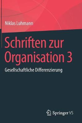 Book cover for Schriften zur Organisation 3