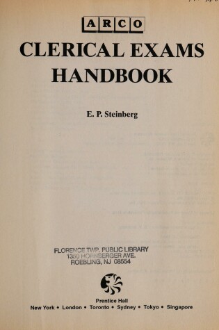 Cover of Clerical Exams Handbook