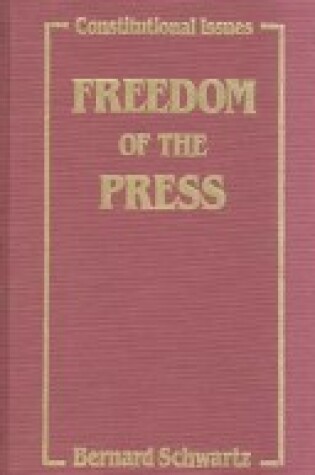 Cover of Freedom of the Press