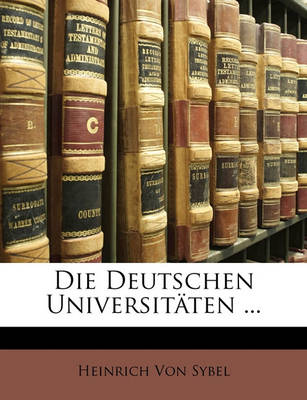 Book cover for Die Deutschen Universitaten ...