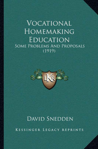 Cover of Vocational Homemaking Education Vocational Homemaking Education