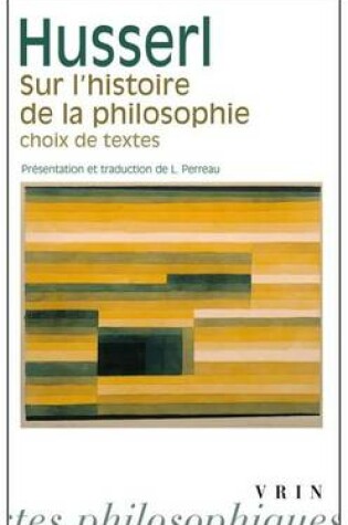 Cover of Sur l'Histoire de la Philosophie