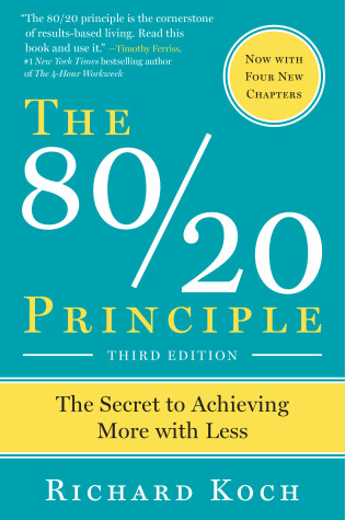Cover of The 80/20 Principle, Expanded and Updated