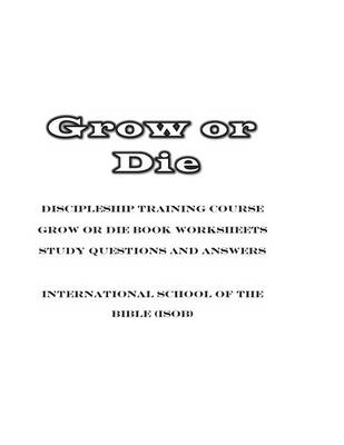 Book cover for Grow or Die Work Worksheets