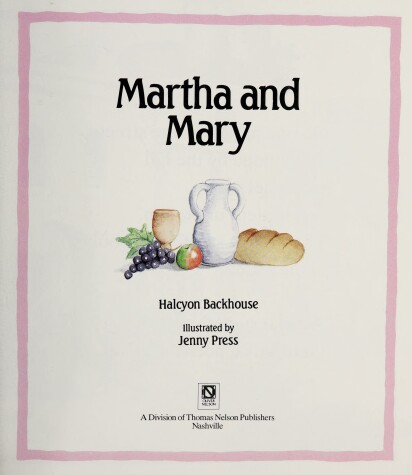 Cover of Martha and Mary