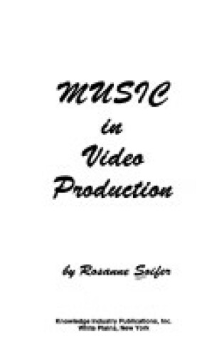 Cover of Music in Video Production