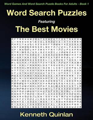 Book cover for Word Search Puzzles Featuring The Best Movies