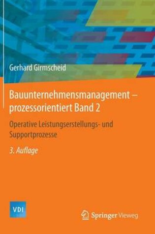 Cover of Bauunternehmensmanagement-Prozessorientiert Band 2