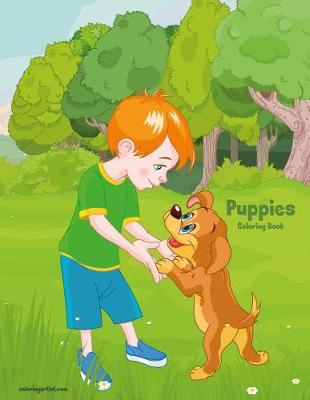 Book cover for Puppies Coloring Book