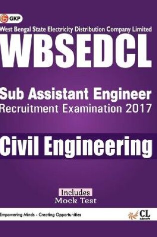 Cover of WBSEDCLWest Bengal State Electricity Distribution Company Limited Civil Engineering (Sub Assistant Engineer)