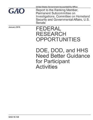 Book cover for Federal Research Opportunities