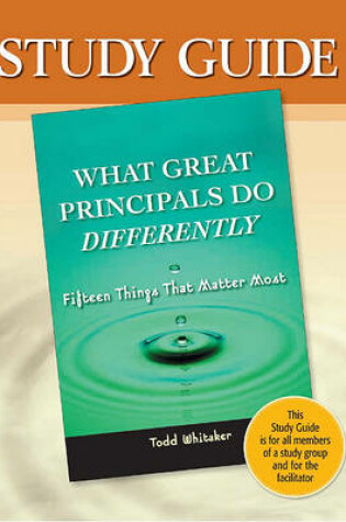 Cover of What Great Principals Do Differently