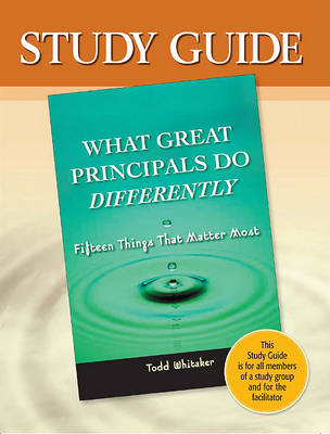 Book cover for What Great Principals Do Differently