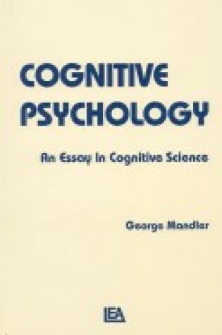 Cover of Cognitive Psychology