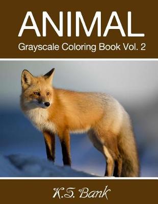 Book cover for Animal Grayscale Coloring Book Vol. 2