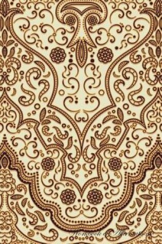 Cover of Luxury Arabic Vintage Pattern Workbook of Affirmations Luxury Arabic Vintage Pattern Workbook of Affirmations