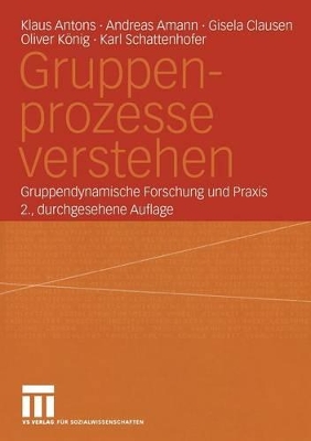 Book cover for Gruppenprozesse Verstehen