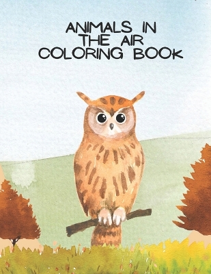 Book cover for Animals in the Air Coloring Book