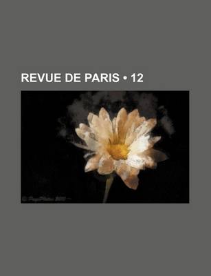 Book cover for Revue de Paris (12)