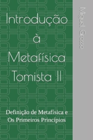 Cover of Introducao a Metafisica Tomista 2