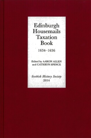 Cover of Edinburgh Housemails Taxation Book, 1634-1636