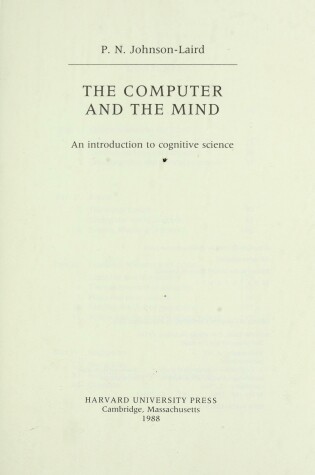 Cover of The Computer and the Mind