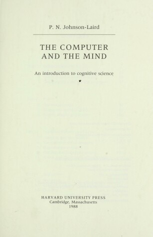 Book cover for The Computer and the Mind