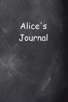 Cover of Alice Personalized Name Journal Custom Name Gift Idea Alice