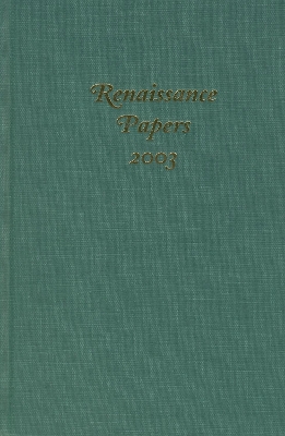 Book cover for Renaissance Papers 2003