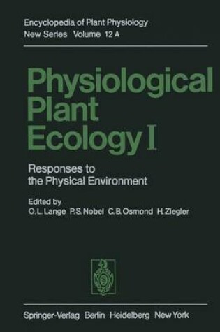 Cover of Physiological Plant Ecology I