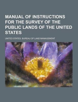 Book cover for Manual of Instructions for the Survey of the Public Lands of the United States