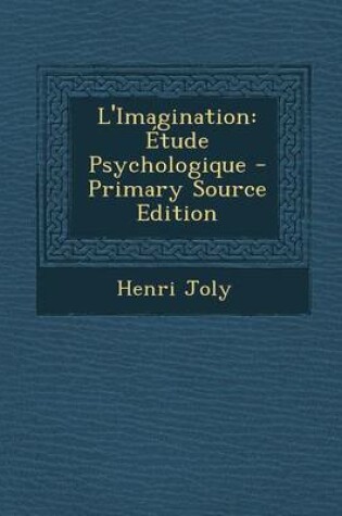 Cover of L'Imagination