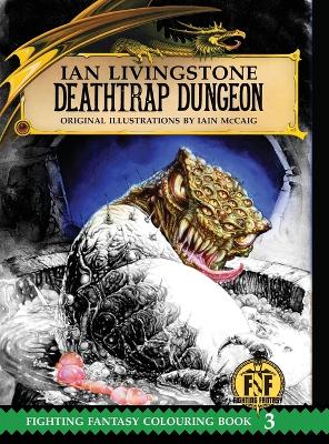 Cover of Deathtrap Dungeon Colouring Book