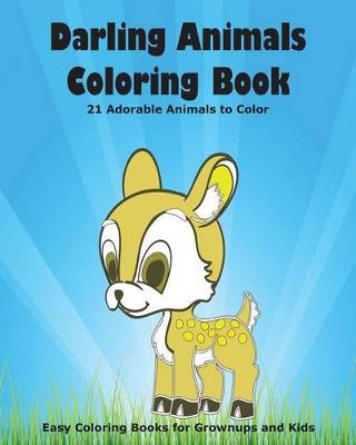 Book cover for Darling Animals Coloring Book