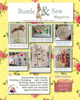 Book cover for Bustle & Sew Magazine April 2014