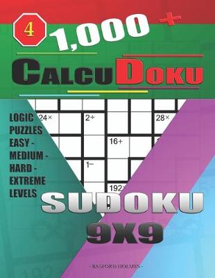 Book cover for 1,000 + Calcudoku sudoku 9x9