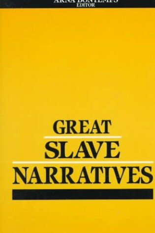 Cover of Great Slave Narratives