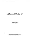 Cover of Advanced Turbo C.