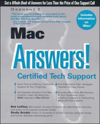 Book cover for Mac Answers! Certified Tech Support