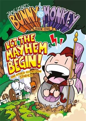 Book cover for Bunny vs Monkey 1: Let the Mayhem Begin