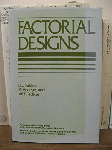 Cover of Factorial Designs