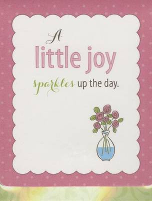 Book cover for A Little Joy Sparkles Up the Day Notepad