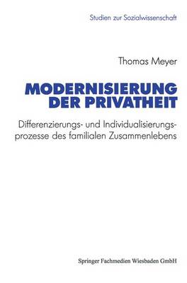 Book cover for Modernisierung Der Privatheit