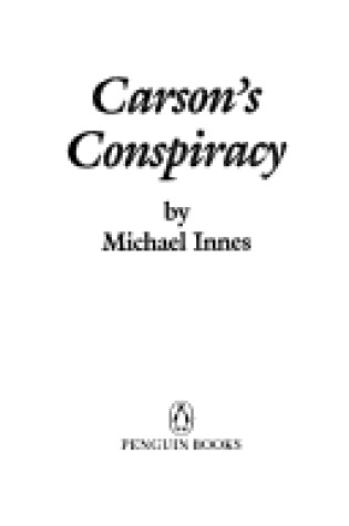 Cover of Carson's Conspiracy
